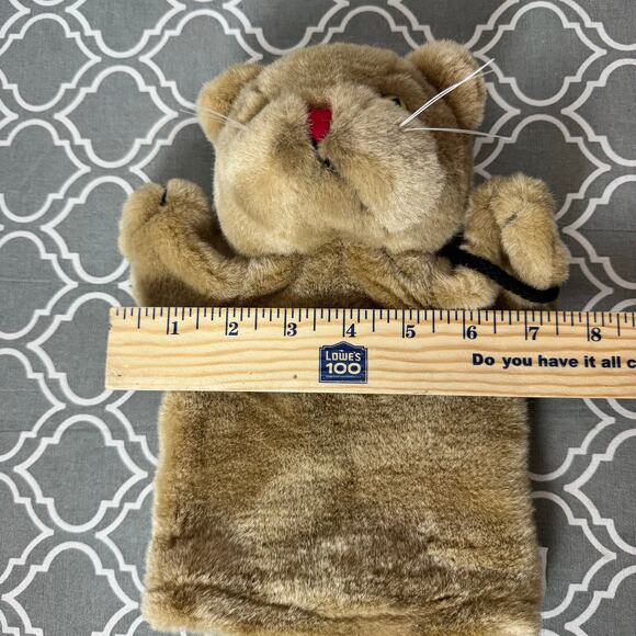 Vintage 80s Daniel Tiger Puppet Mr. Rogers neighborhood Plush Toy Doll Brown - Picture 8 of 10